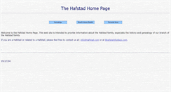 Desktop Screenshot of hafstad.com