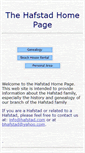 Mobile Screenshot of hafstad.com