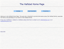 Tablet Screenshot of hafstad.com